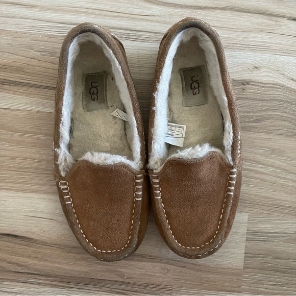 UGG Brown and White Moccasins for Women - Picture 2 of 11
